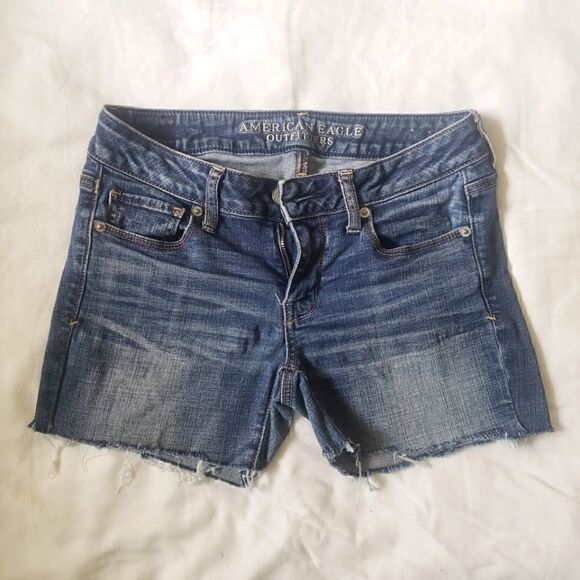 American Eagle Outfitters Raw Hem Shorts Cutoffs 4 - Picture 1 of 7